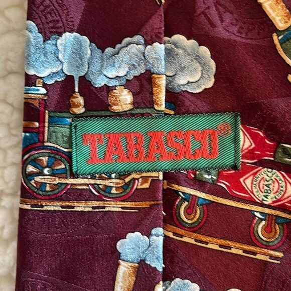 Tie‎ Bundle. 100% Silk. Black Check/Tabasco - Picture 4 of 9